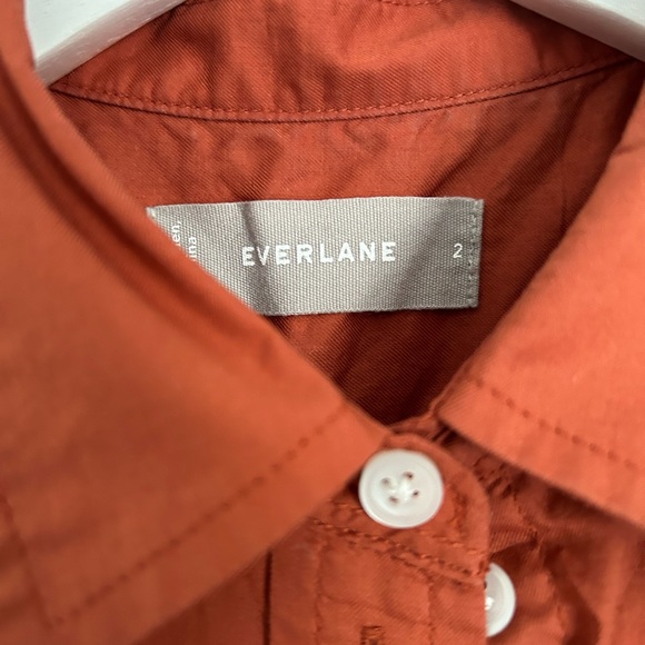 Everlane orange button down shirt - Picture 2 of 4
